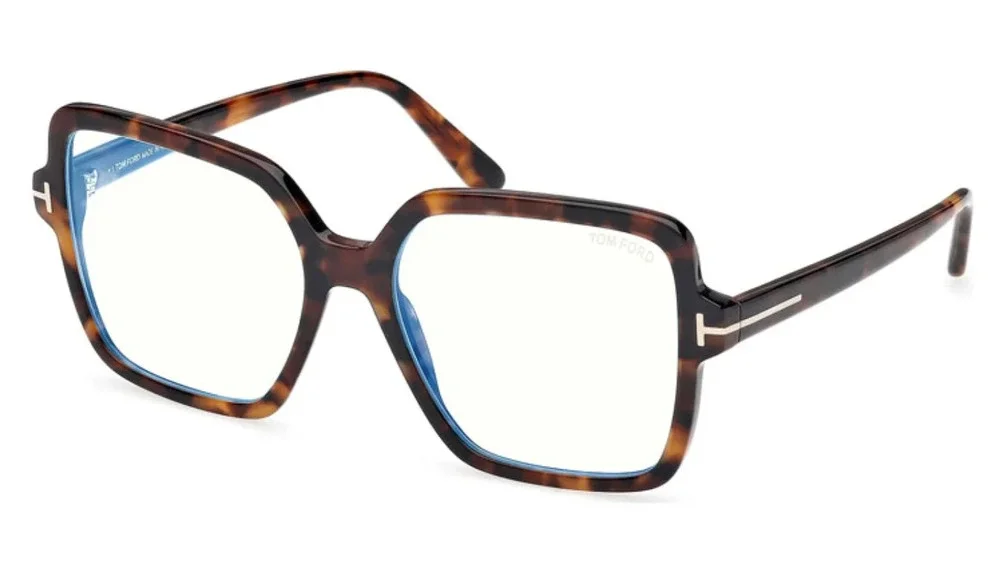 Tom Ford FT6063-B Havana Brown Square Bluelight Frames